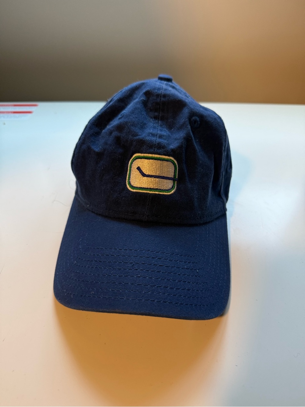 Canucks Dad Cap with Green-Trim Logo - Men's Accessories